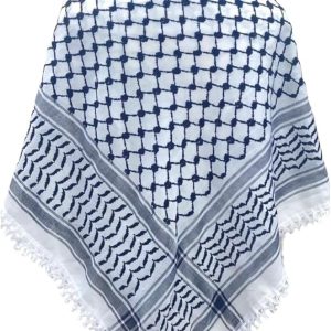 Keffiyeh Square Large Black and White