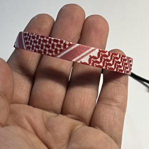 Red keffiyah bracelet