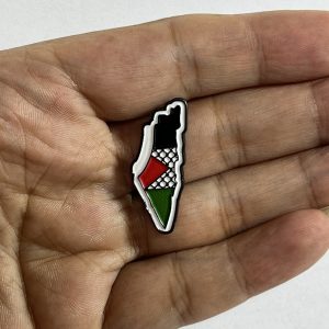 Palestine Map horizontal flag Phone Sticker-medium