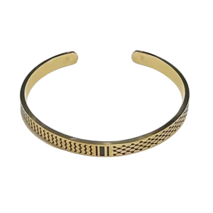 Stainless Steel Keffiyeh Bracelet - Gold