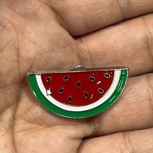 Watermelon Half Brooch Silver
